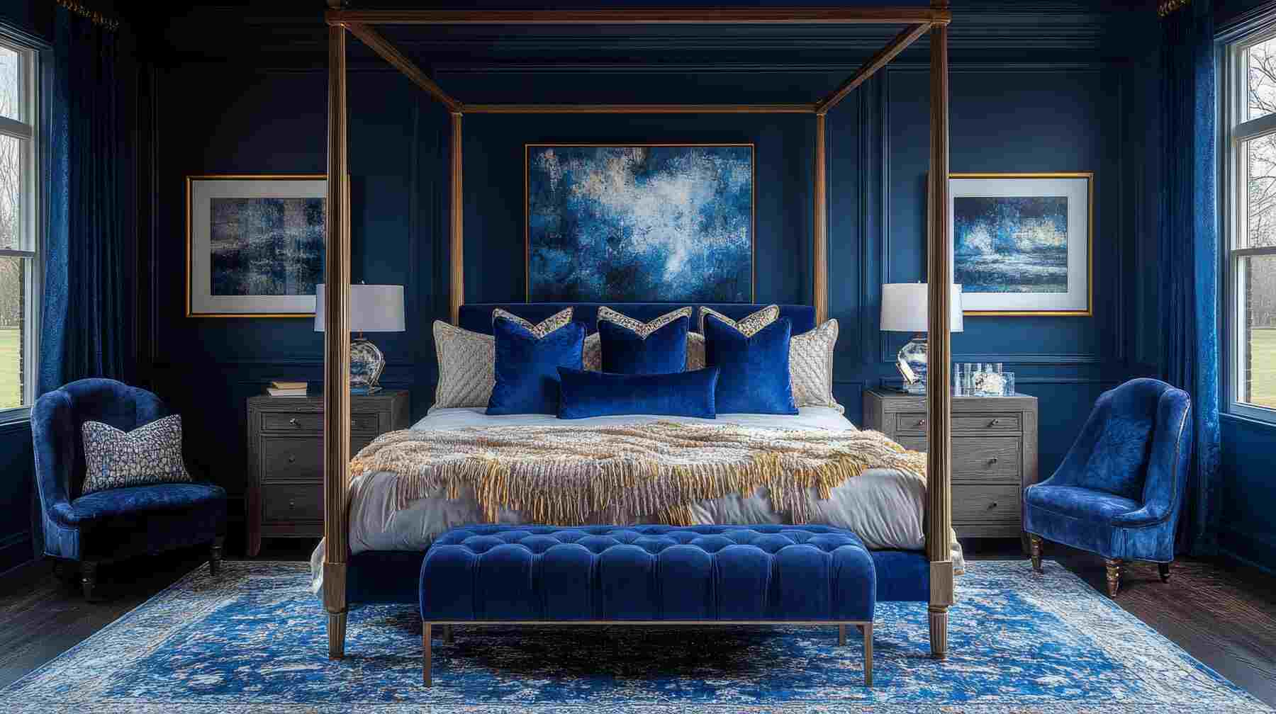 Beautiful Navy Blue Bedrooms