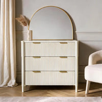 Ascot 3 Drawers Chest - Taupe