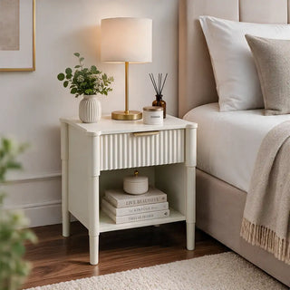Ascot Bedside Table - Taupe