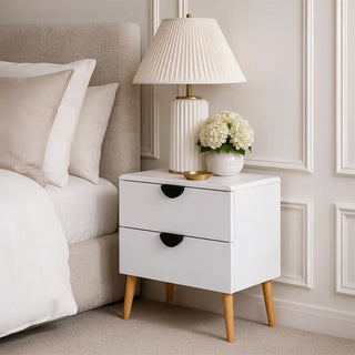 Florence Bedside Table - White