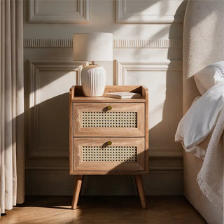 Hampton Bedside Table - Natural