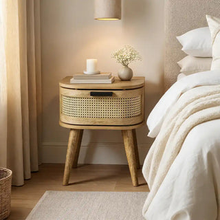 Portobello Bedside Table - Natural
