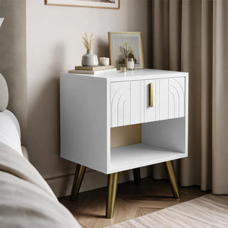 Sakura Bedside Table - White
