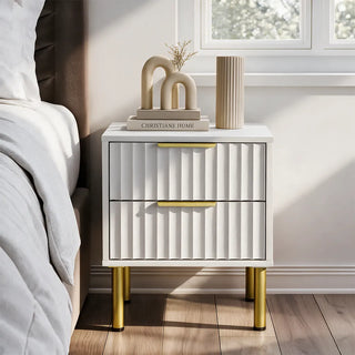 Savoy Bedside Table - White