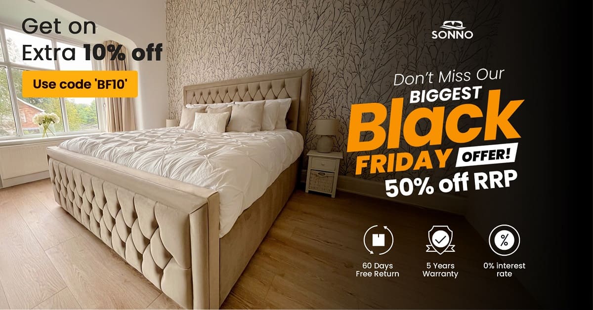 Massive Black Friday Bed Deals Flat 50 OFF Sonno