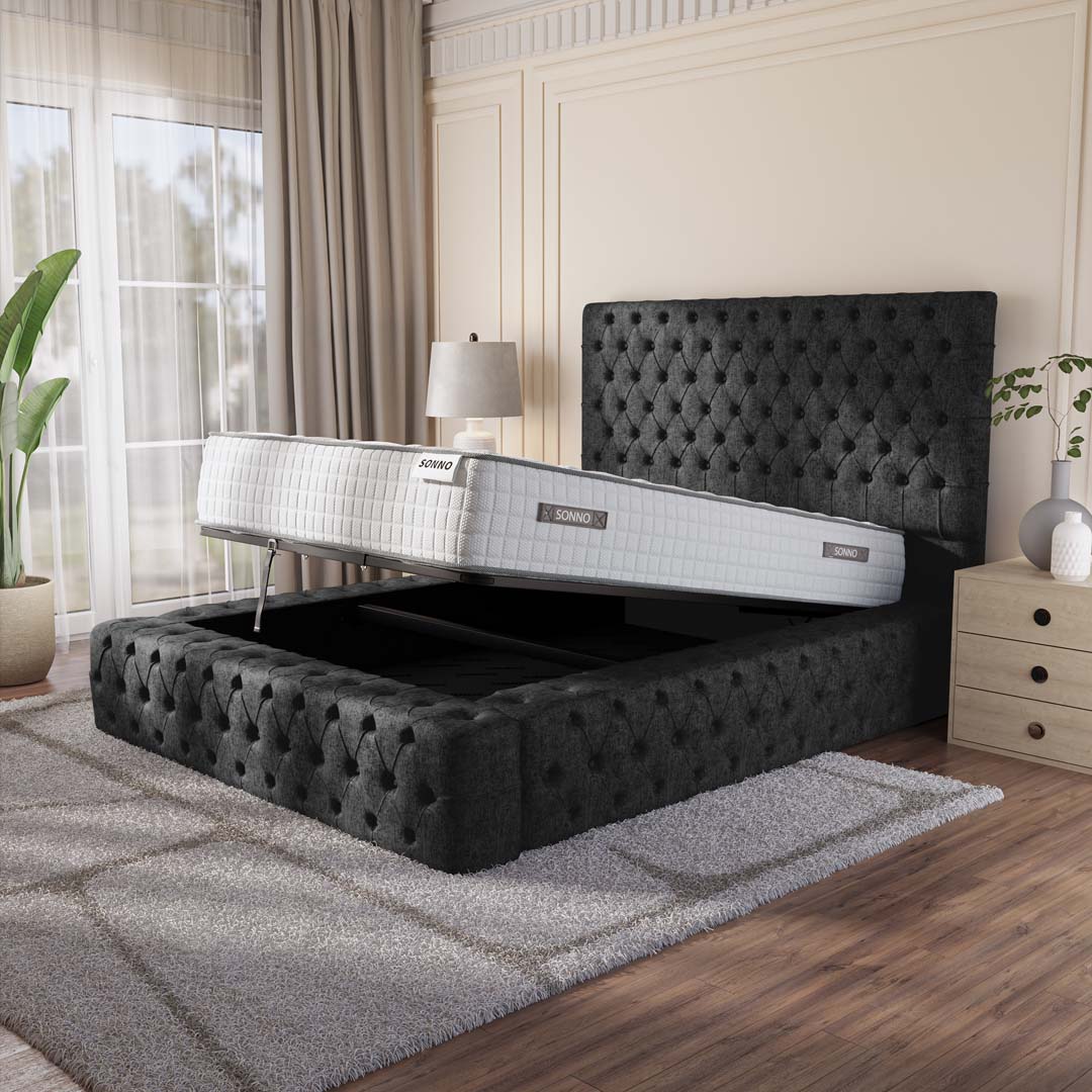 Ambassador Upholstered Ottoman Bed