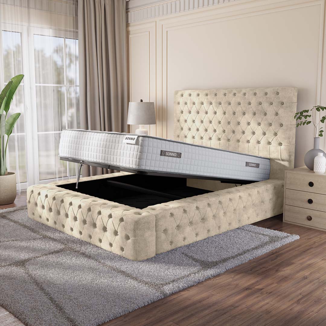 Ambassador Upholstered Ottoman Bed