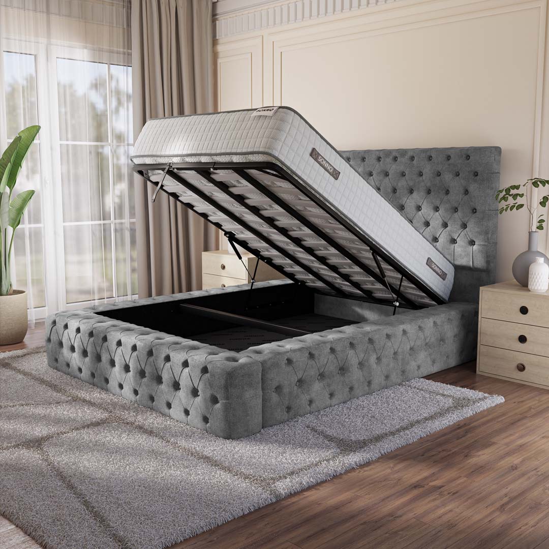 Ambassador Upholstered Ottoman Bed