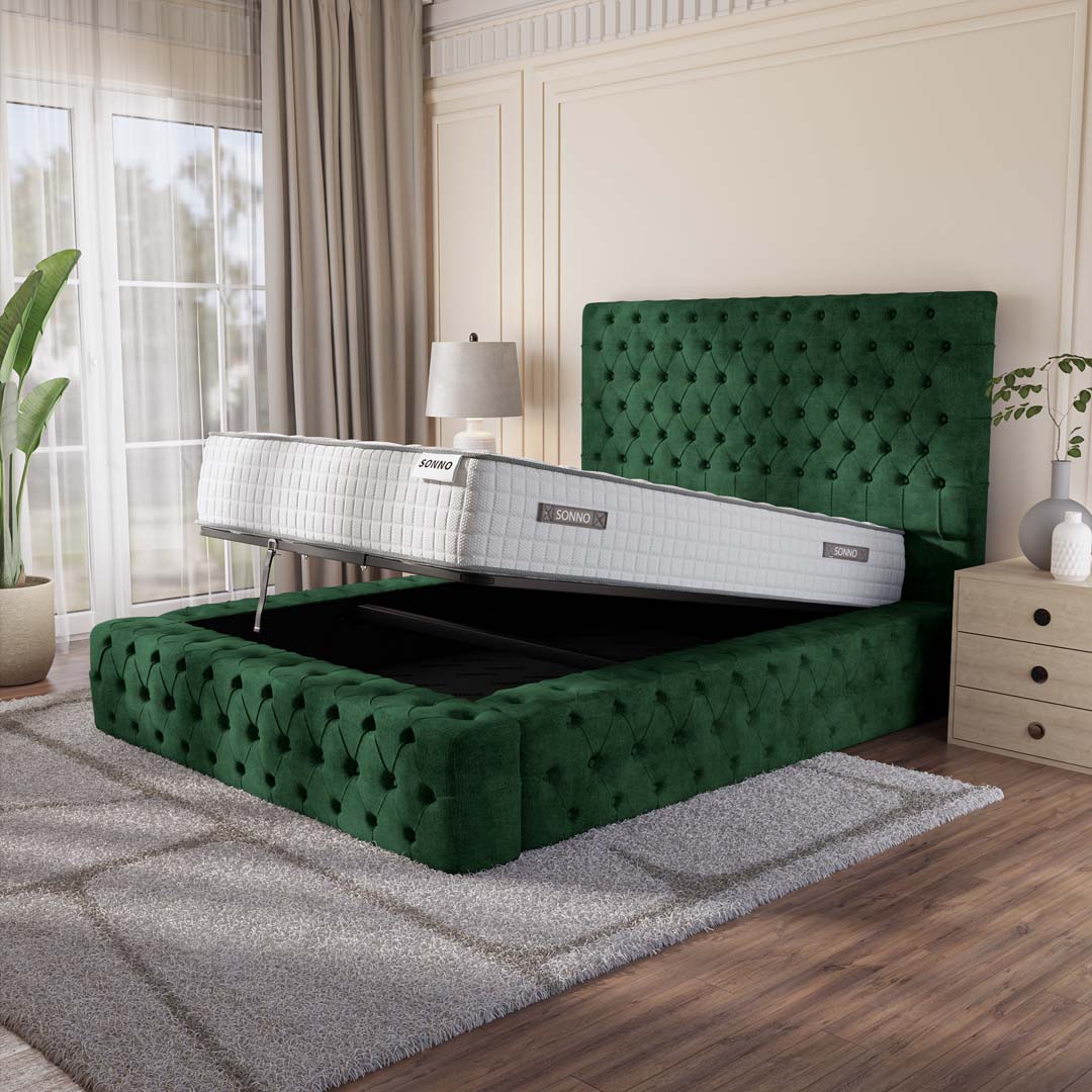Ambassador Upholstered Ottoman Bed