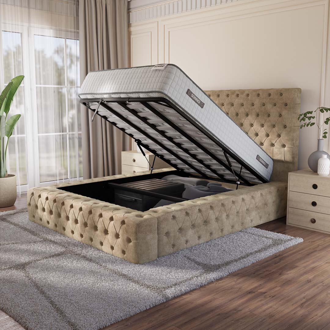 Ambassador Upholstered Ottoman Bed