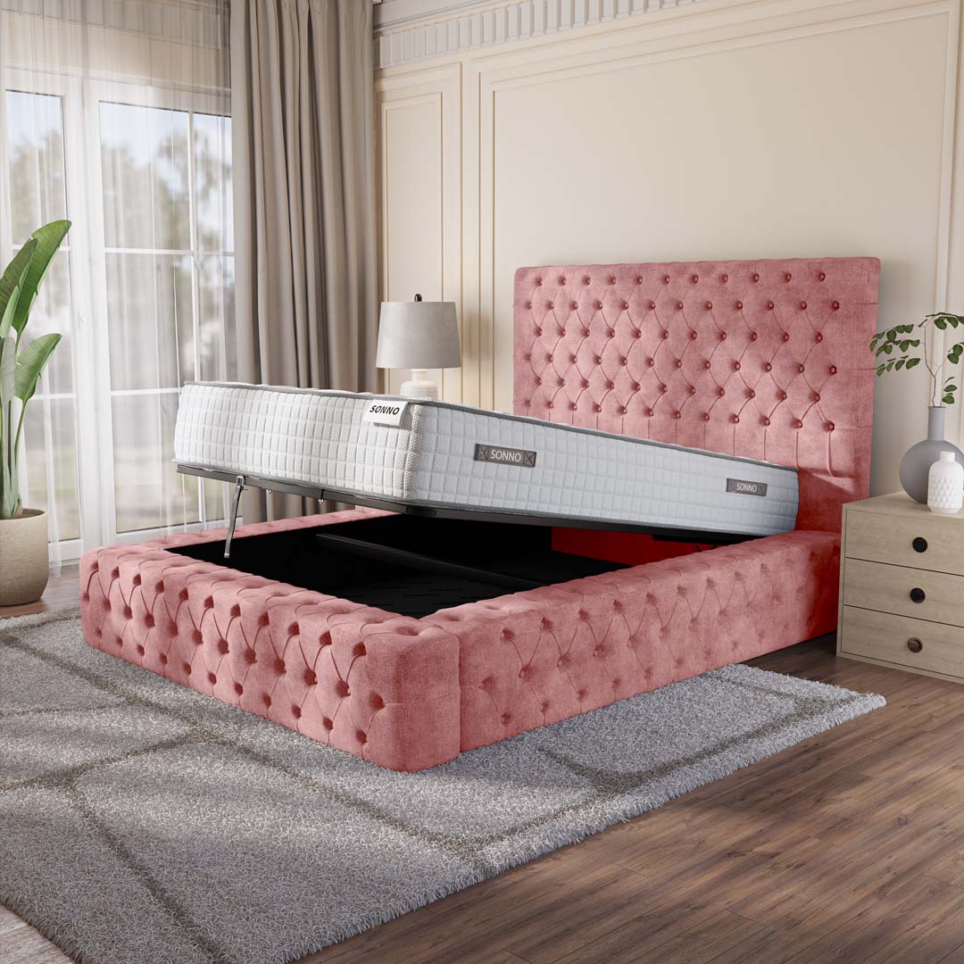 Ambassador Upholstered Ottoman Bed
