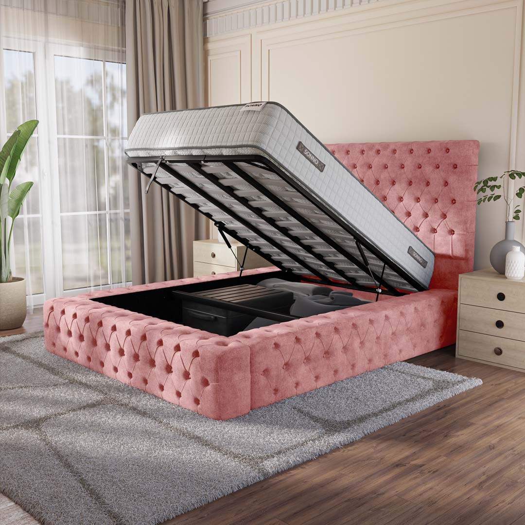 Ambassador Upholstered Ottoman Bed