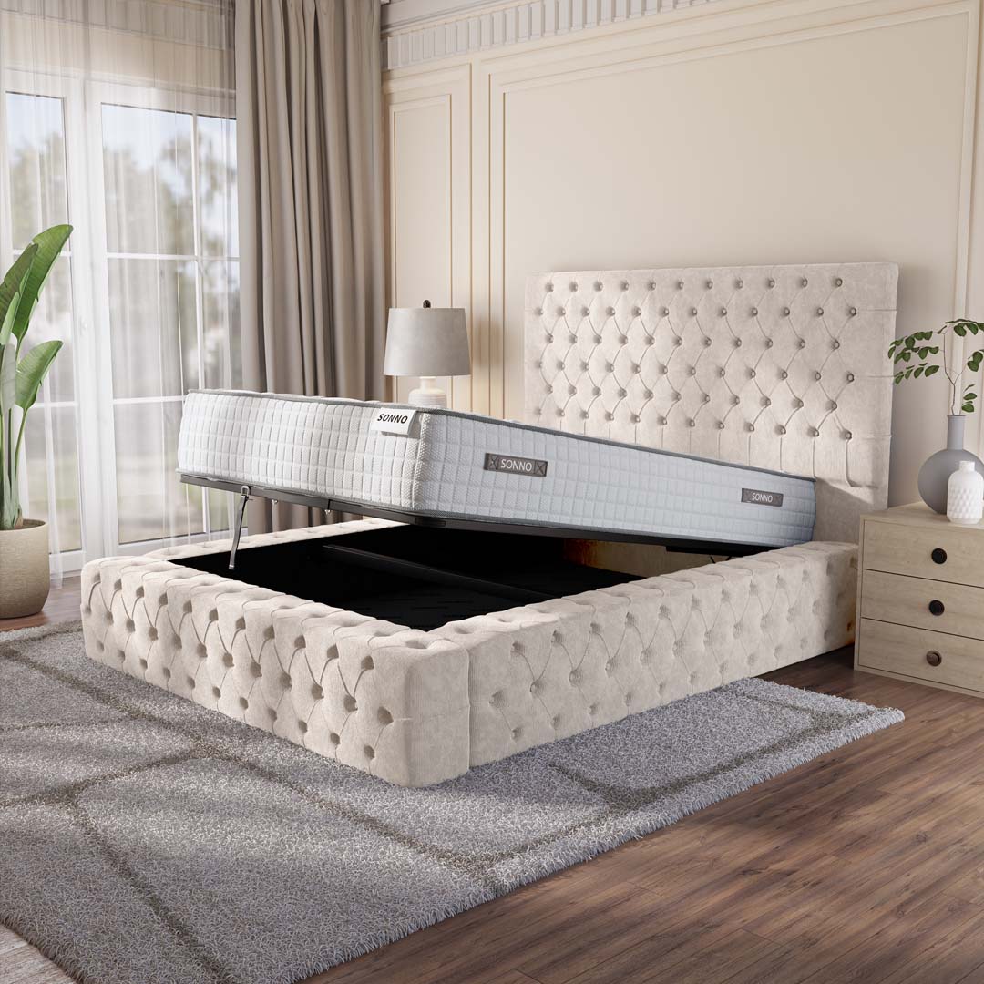 Ambassador Upholstered Ottoman Bed