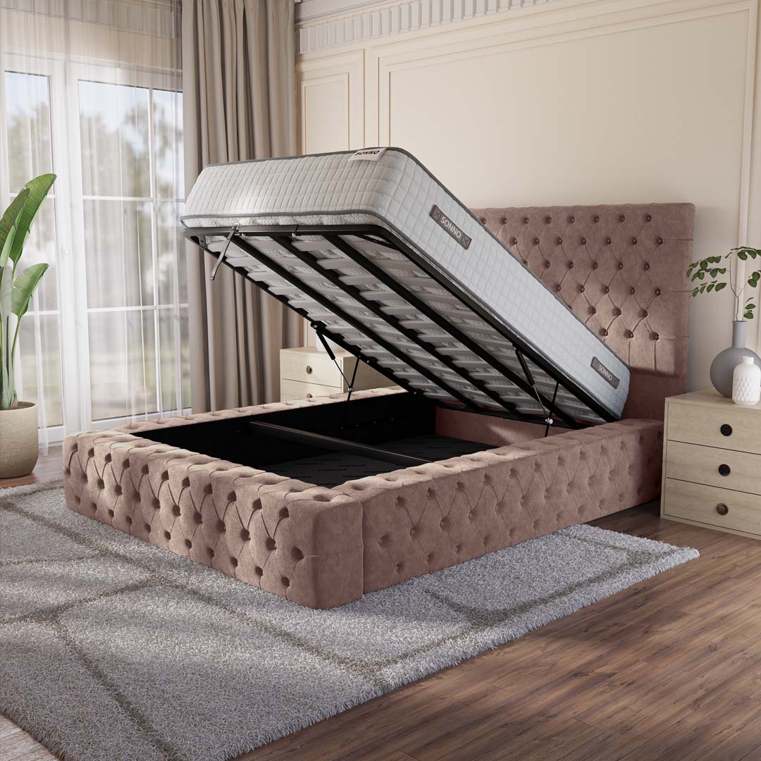 Ambassador Upholstered Ottoman Bed