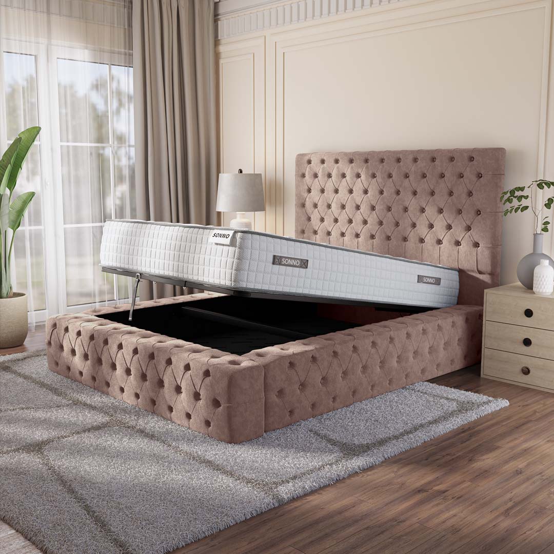 Ambassador Upholstered Ottoman Bed