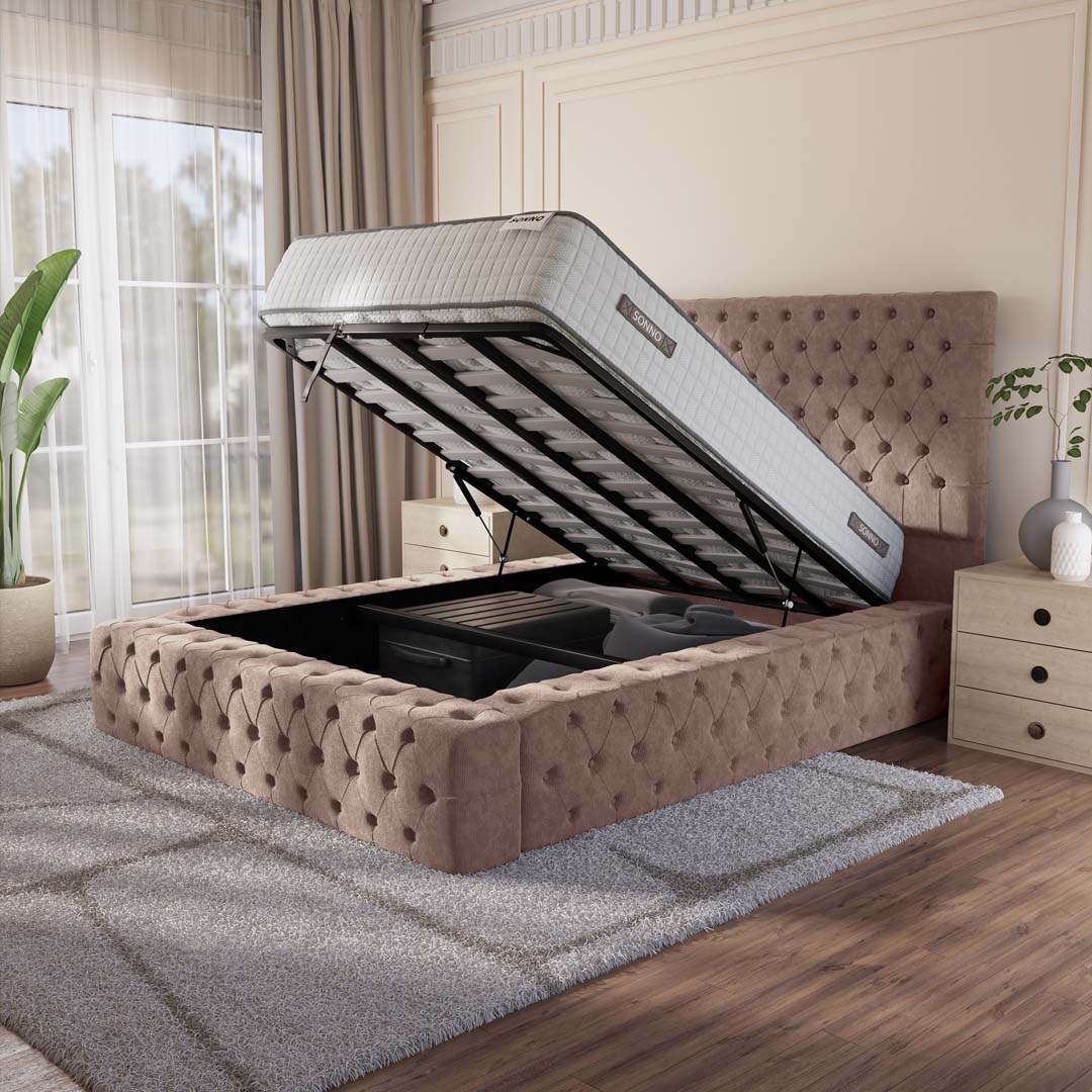 Ambassador Upholstered Ottoman Bed