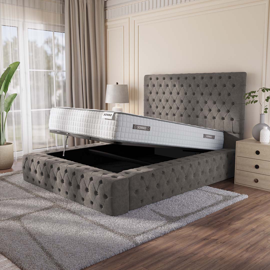 Ambassador Upholstered Ottoman Bed