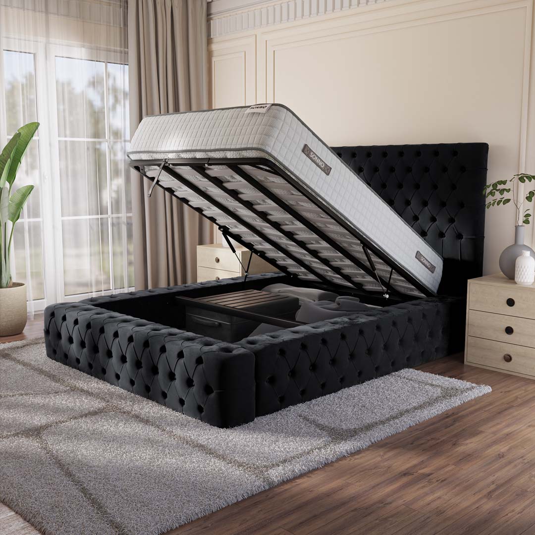 Ambassador Upholstered Ottoman Bed