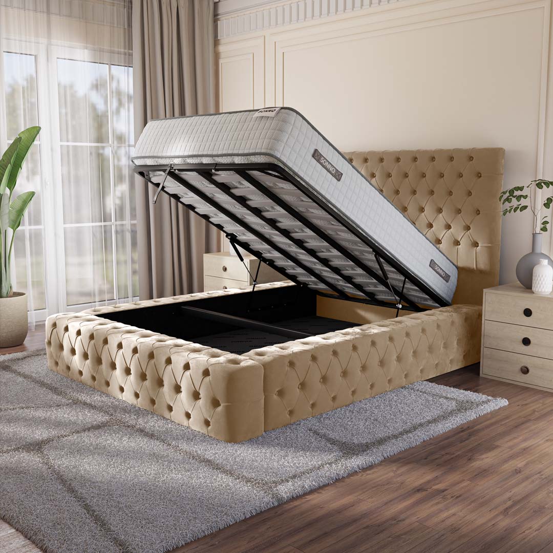 Ambassador Upholstered Ottoman Bed