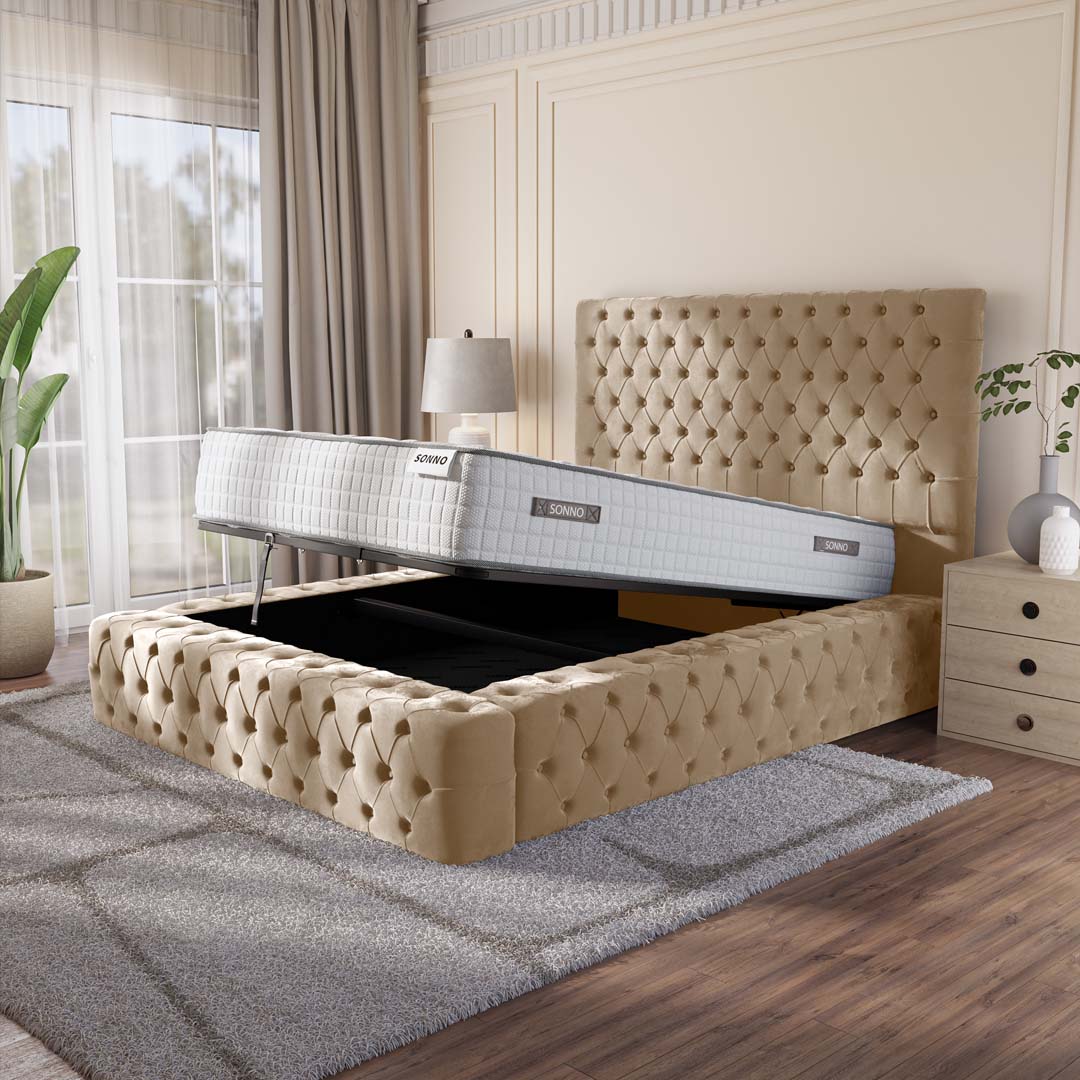 Ambassador Upholstered Ottoman Bed