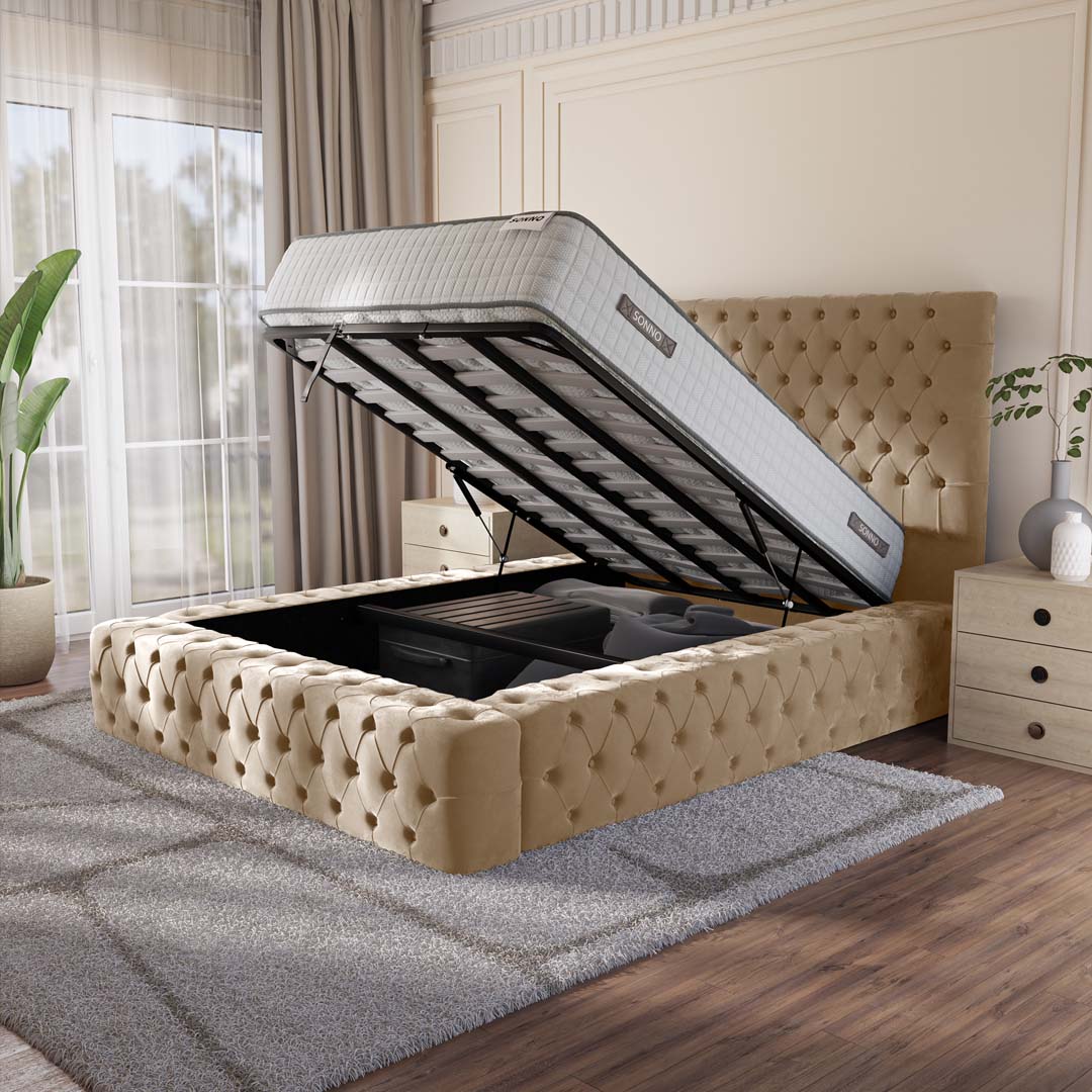 Ambassador Upholstered Ottoman Bed