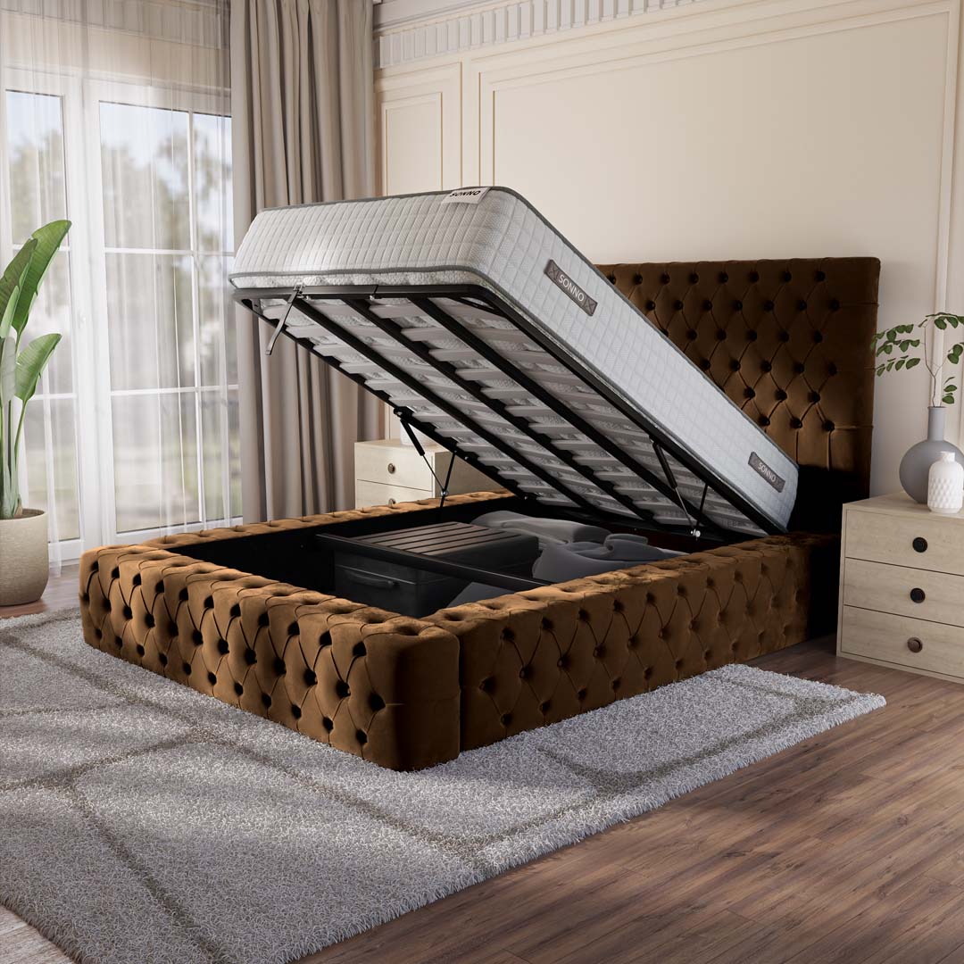 Ambassador Upholstered Ottoman Bed