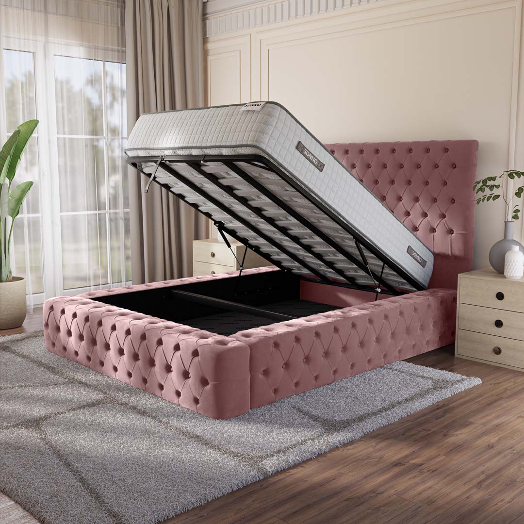 Ambassador Upholstered Ottoman Bed