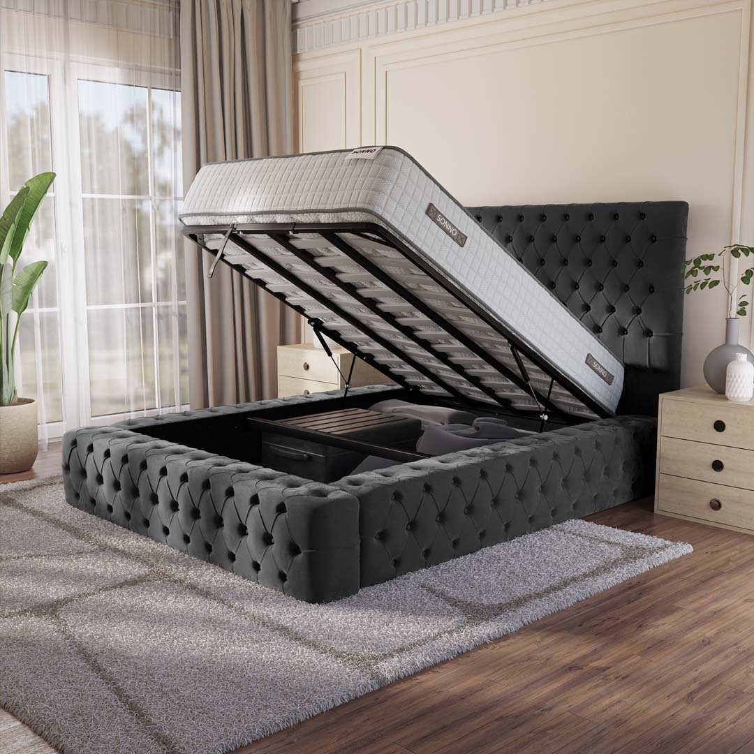 Ambassador Upholstered Ottoman Bed