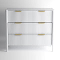 Ascot 3 Drawers Chest - White