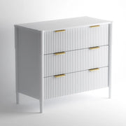 Ascot 3 Drawers Chest - White