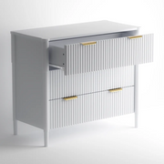 Ascot 3 Drawers Chest - White