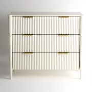 Ascot 3 Drawers Chest - Taupe