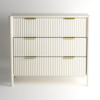Ascot 3 Drawers Chest - Taupe