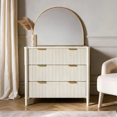 Ascot 3 Drawers Chest - Taupe