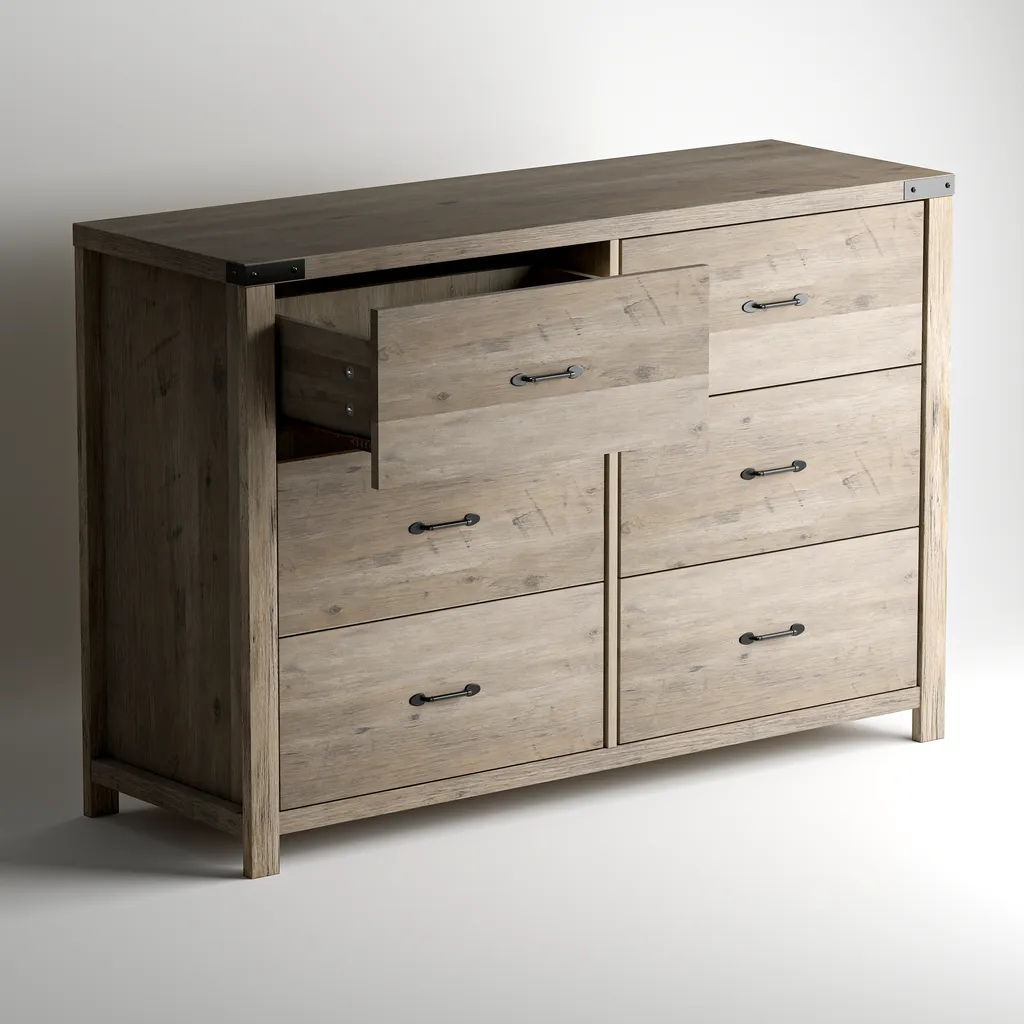 Ashford 3+3 Drawers Chest - Ashgrey