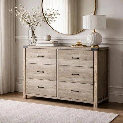 Ashford 3+3 Drawers Chest - Ashgrey