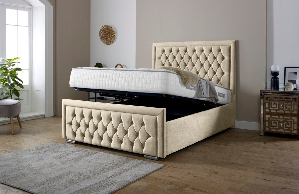 Valencia Upholstered Ottoman Bed