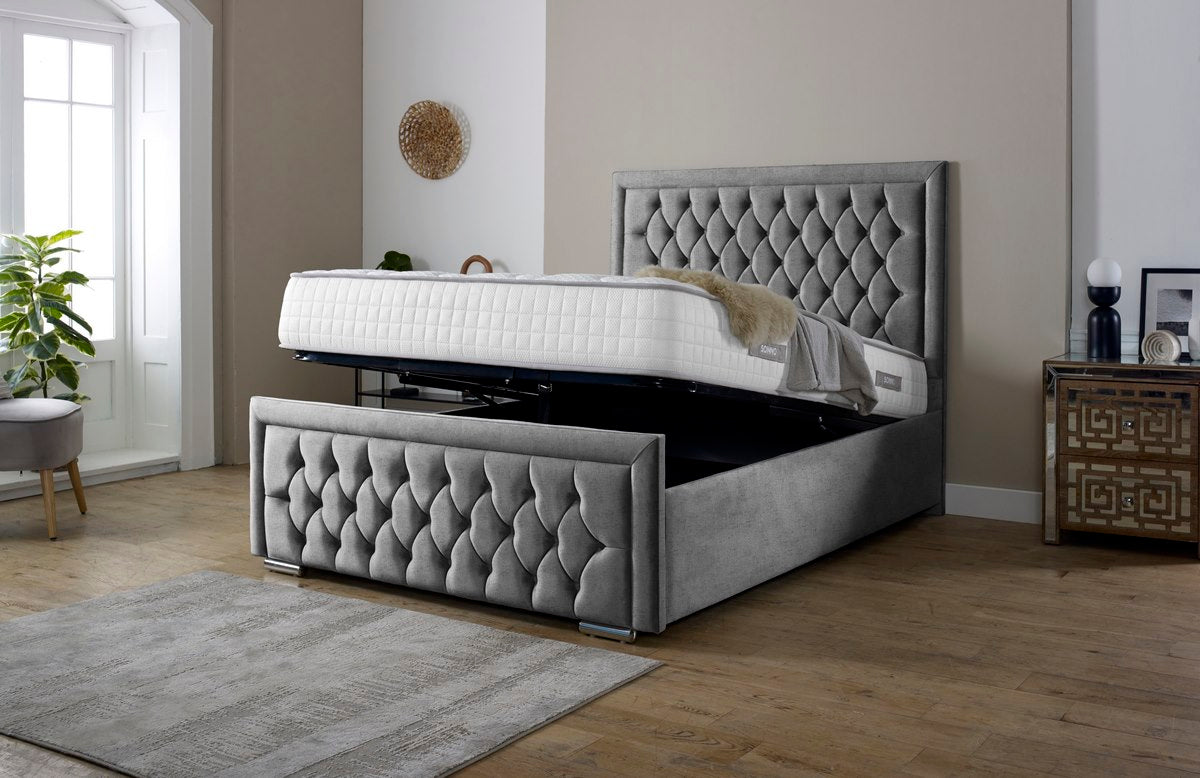 Valencia Upholstered Ottoman Bed