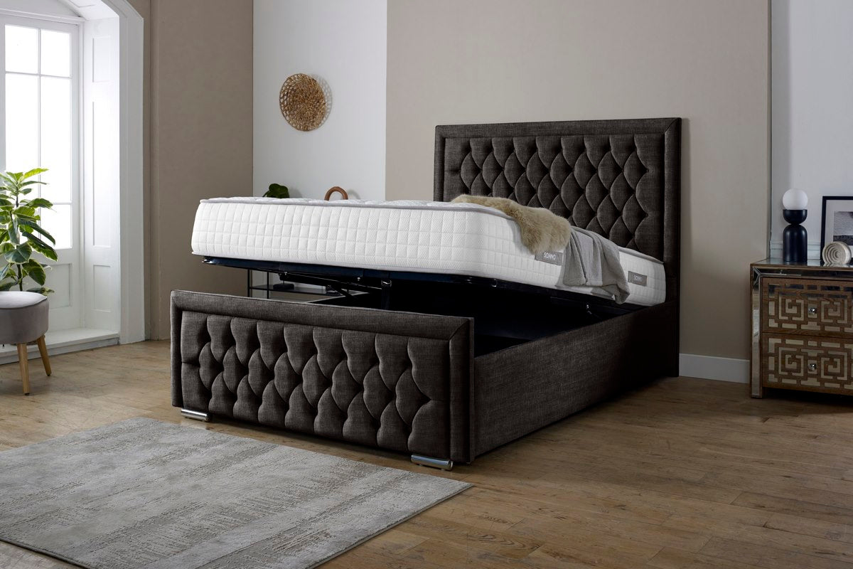 Valencia Upholstered Ottoman Bed