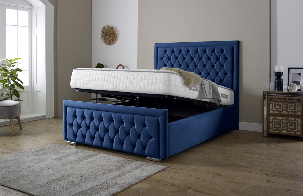 Valencia Upholstered Ottoman Bed