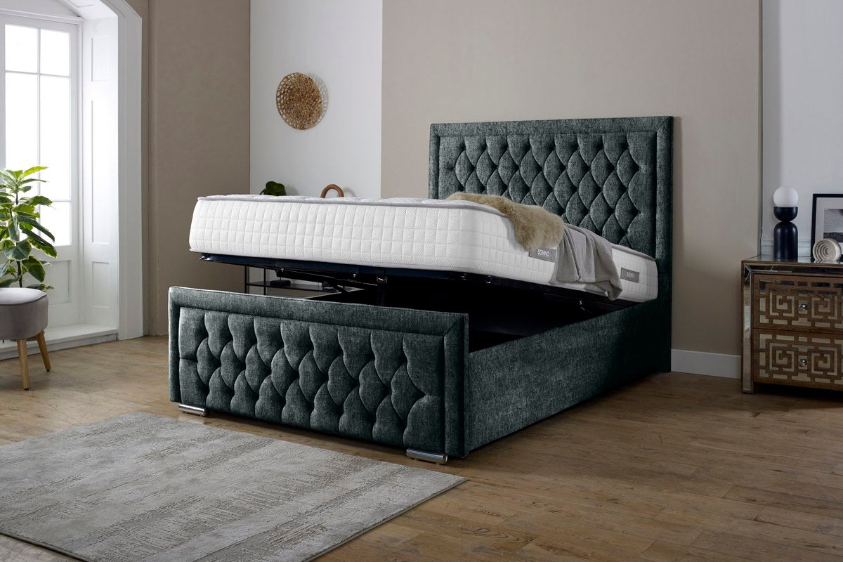 Valencia Upholstered Ottoman Bed