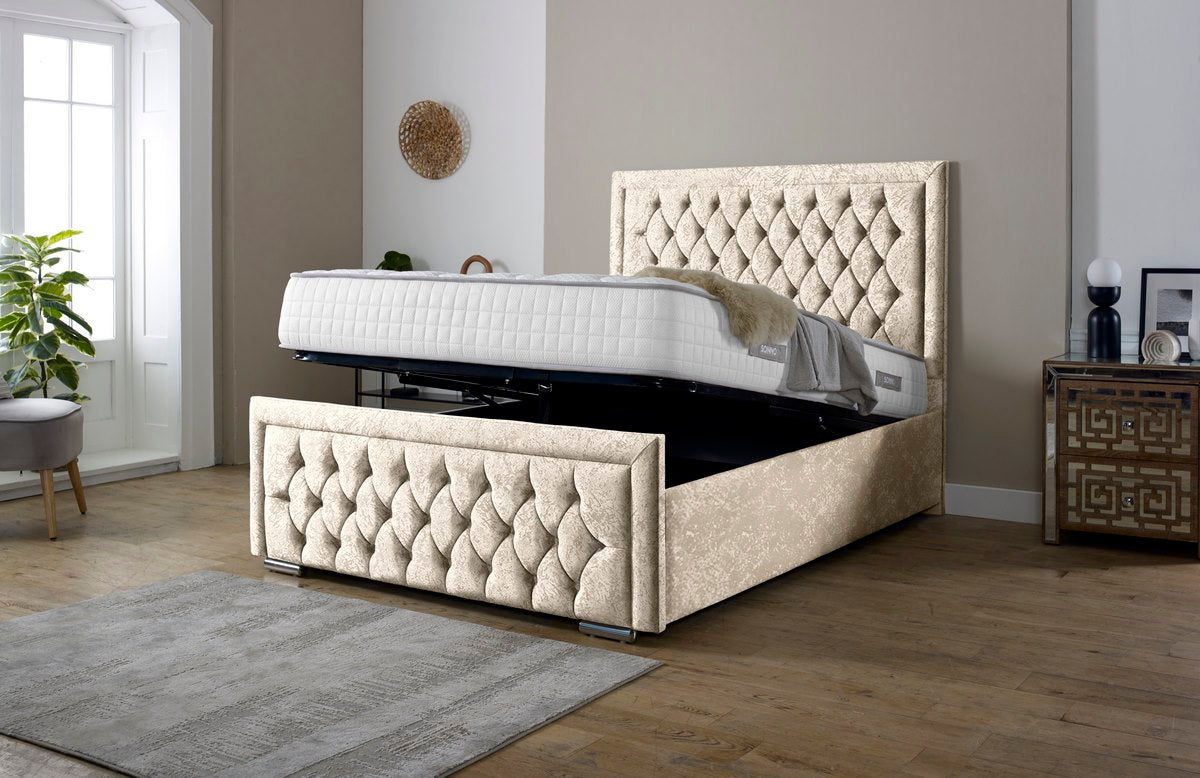 Valencia Upholstered Ottoman Bed