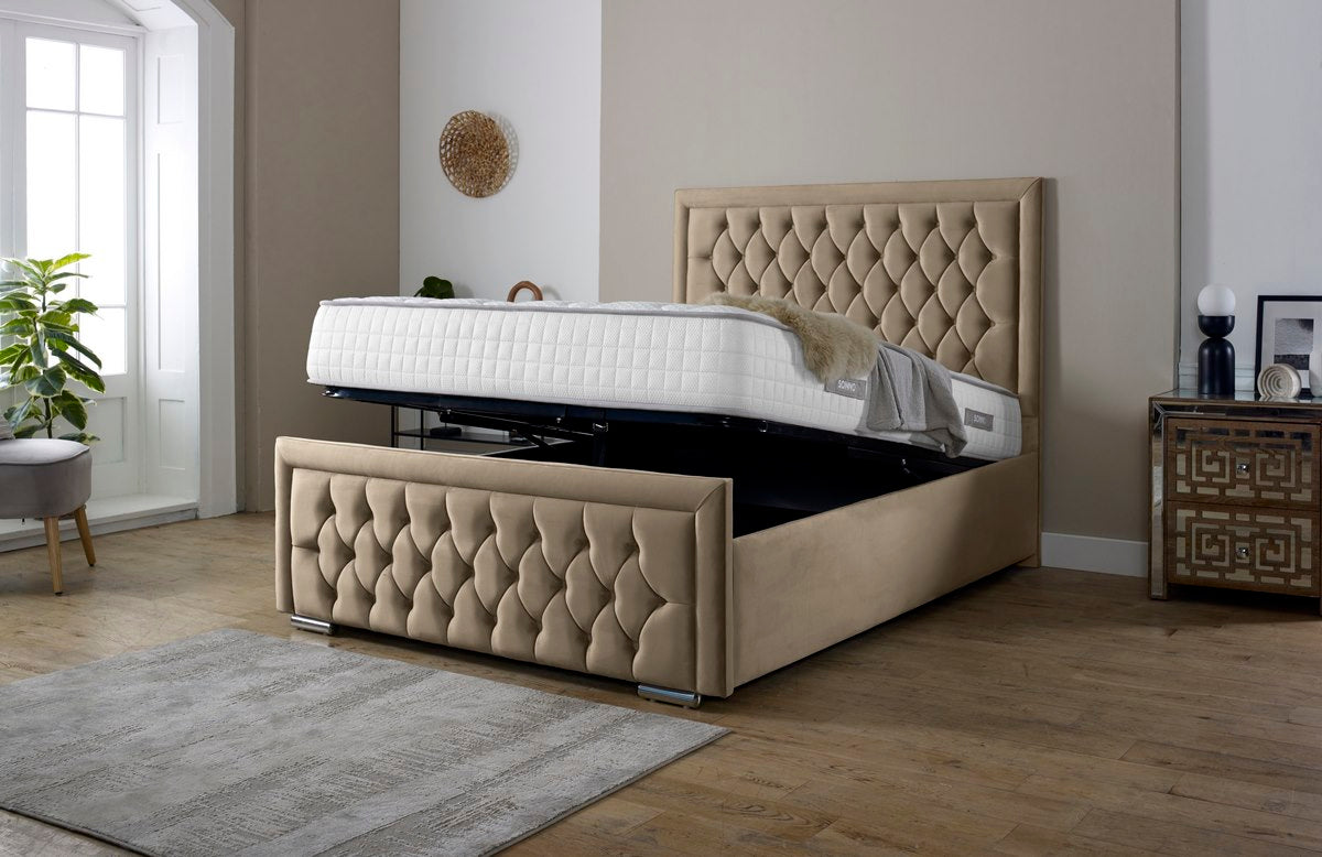 Valencia Upholstered Ottoman Bed