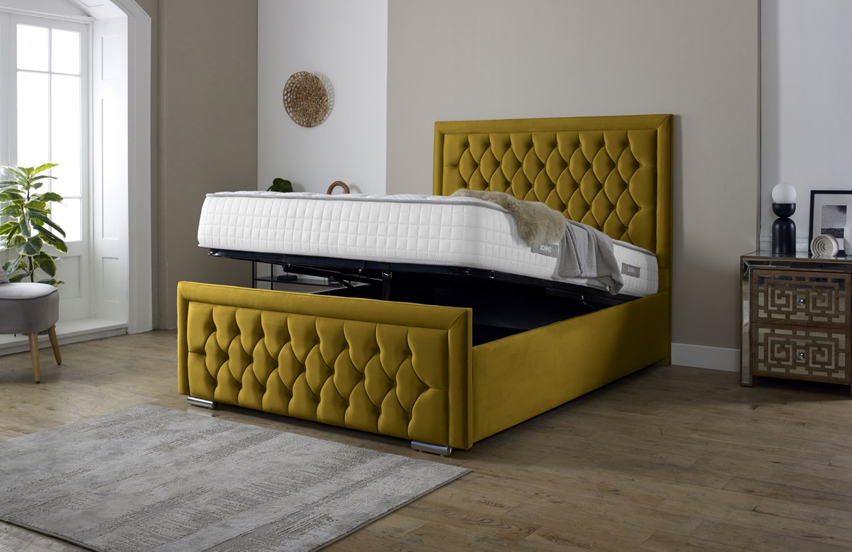 Valencia Upholstered Ottoman Bed