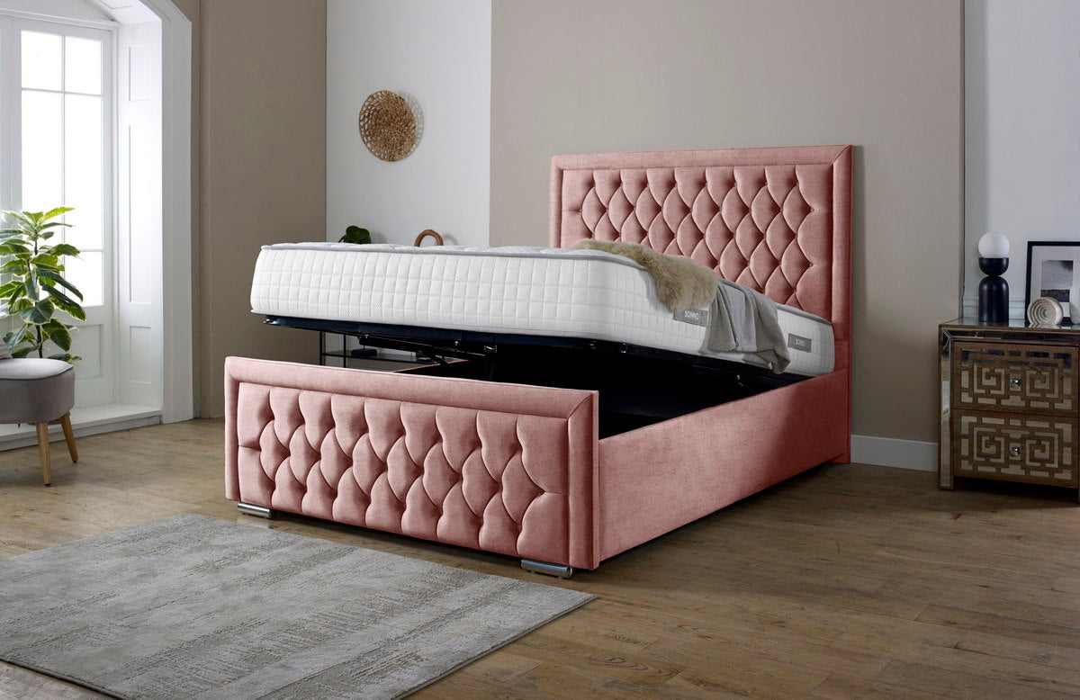 Valencia Upholstered Ottoman Bed