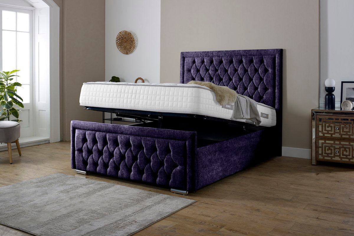 Valencia Upholstered Ottoman Bed