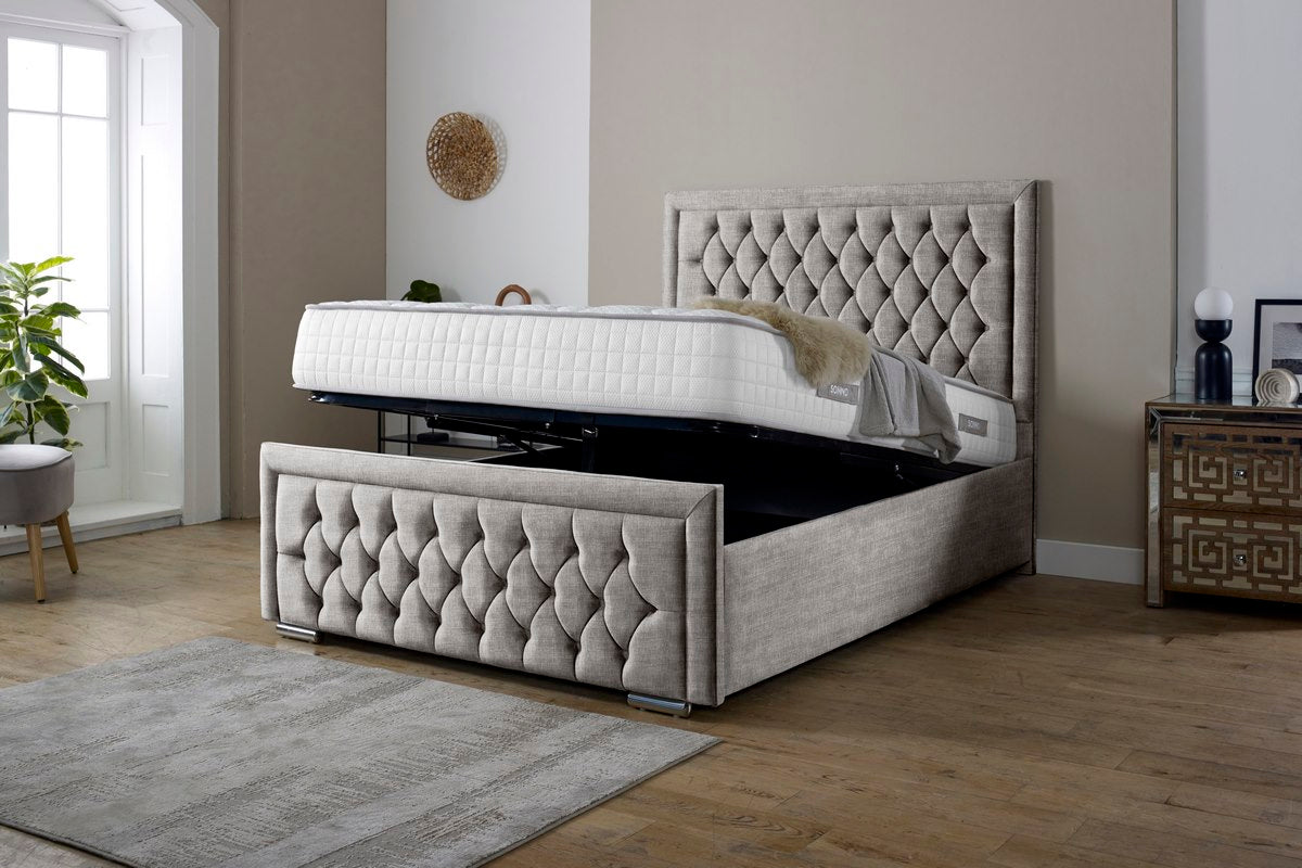 Valencia Upholstered Ottoman Bed