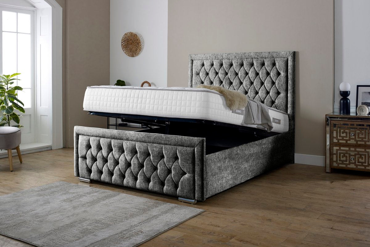 Valencia Upholstered Ottoman Bed