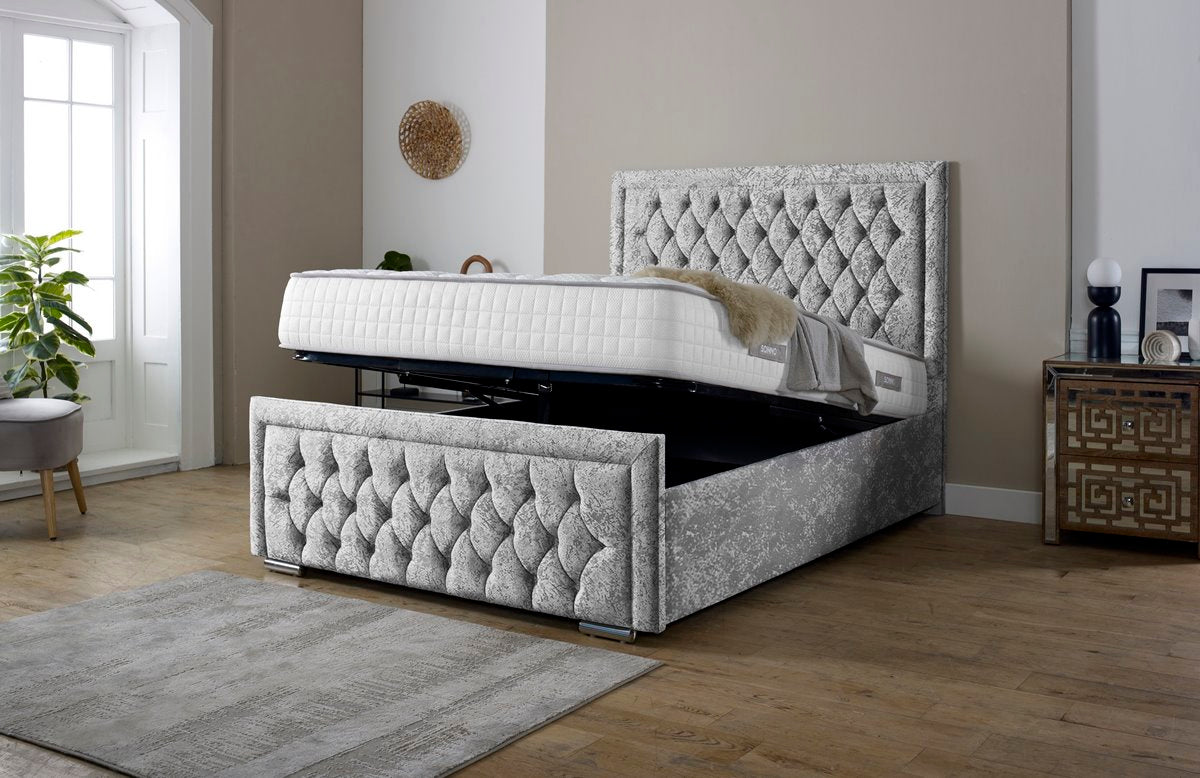 Valencia Upholstered Ottoman Bed