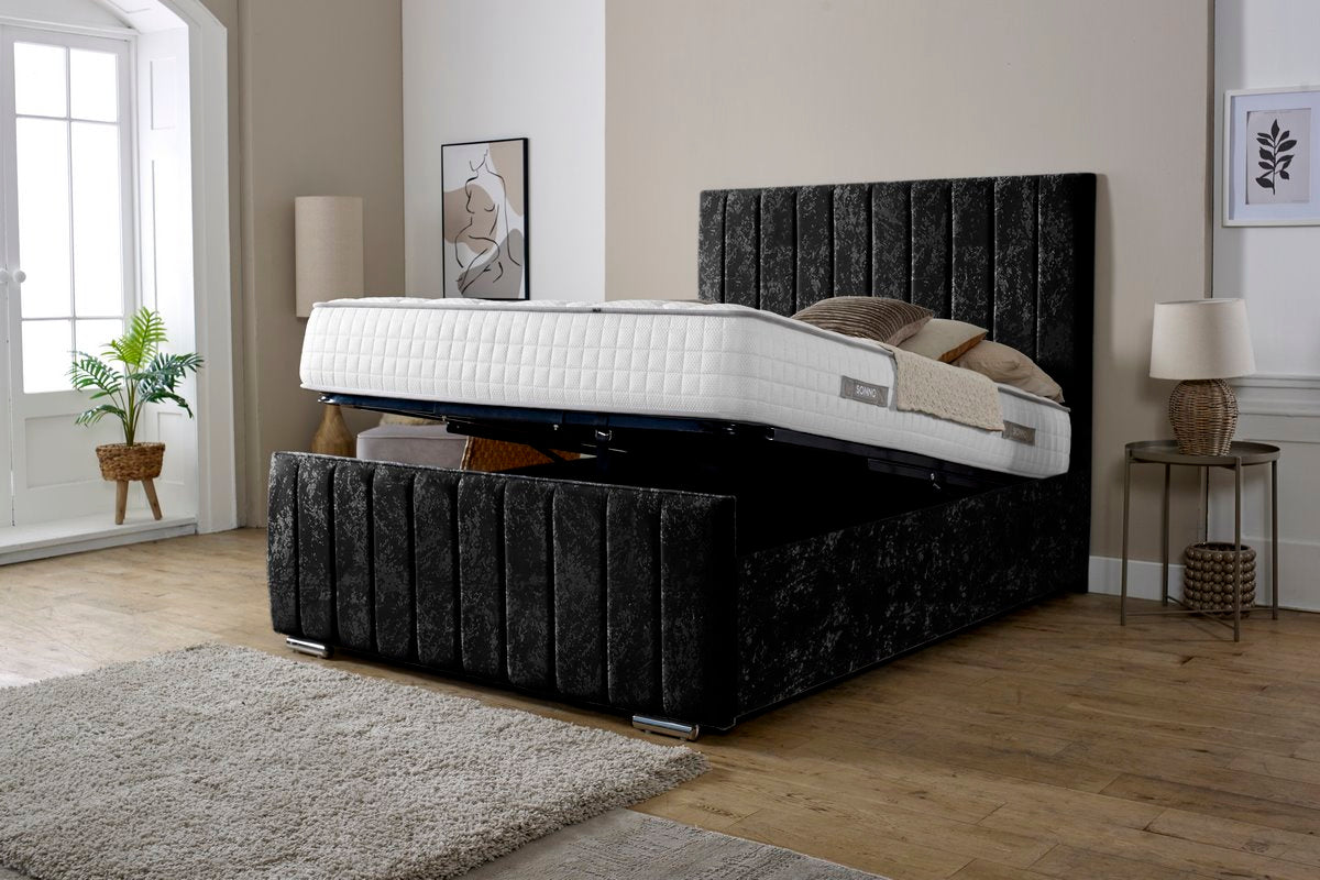 Lisbon Upholstered Ottoman Bed